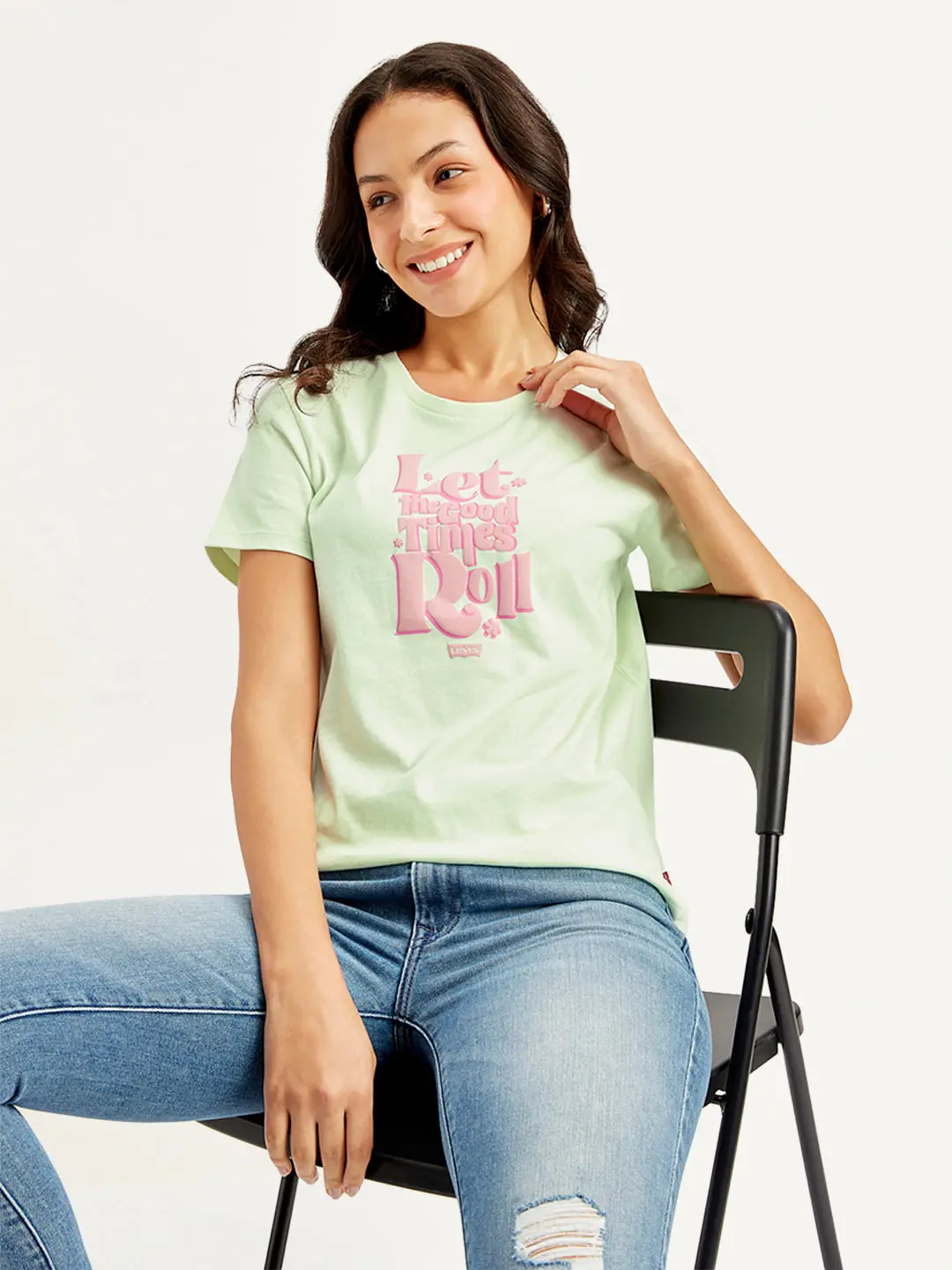 Women's Graphic Print Crew Neck T-Shirt 1