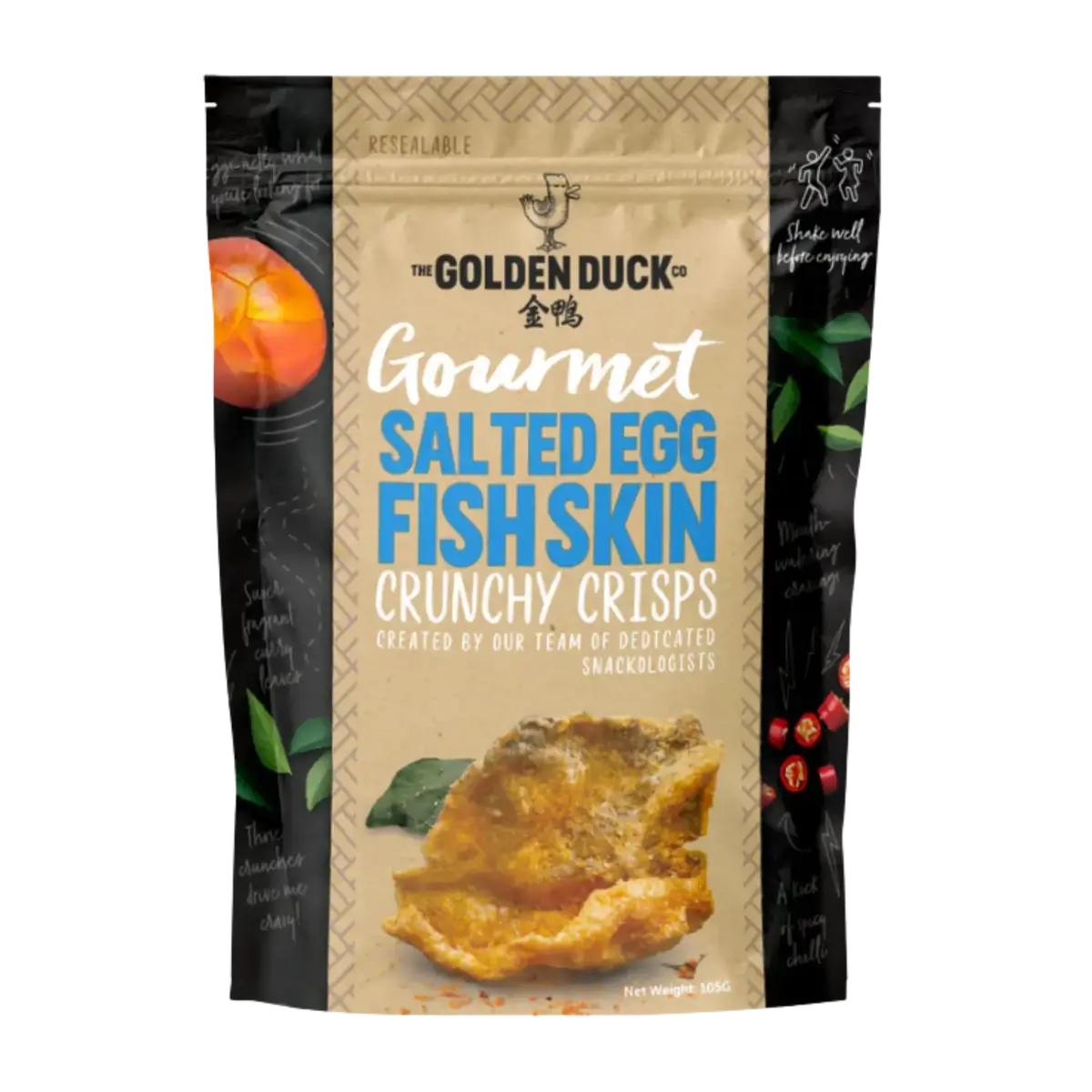 Golden Duck Salted Egg Fish Skin 105G 1