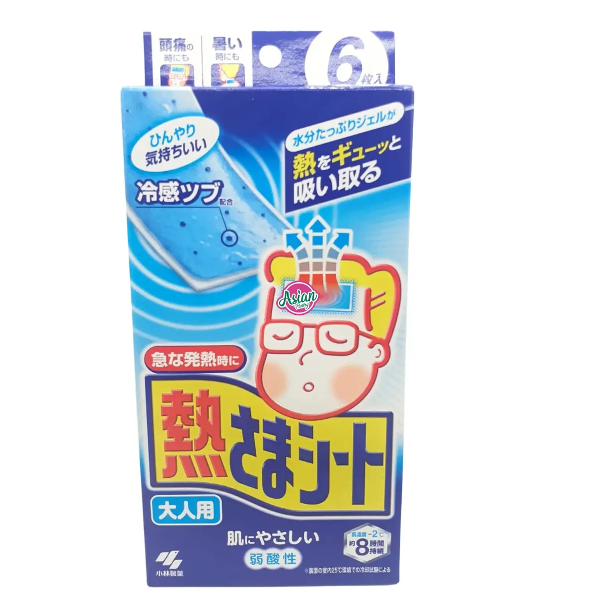 Kobayashi Cooling Gel Sheets For Adults 6 Sheets 1