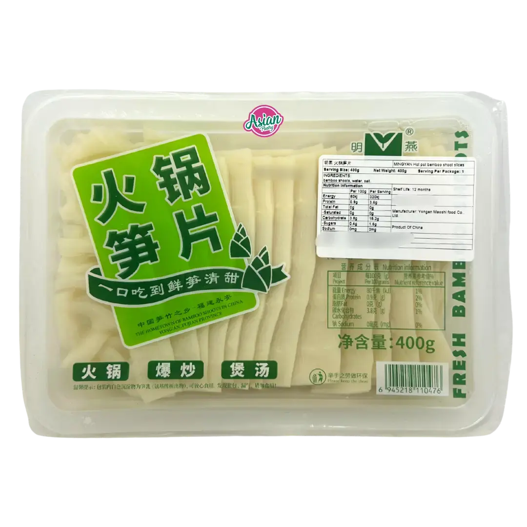 Mingyan Hot Pot Bamboo Shoot Slices 400G 1