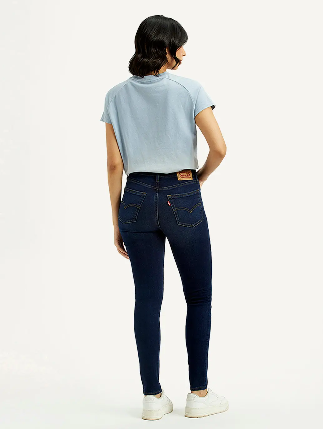 Women's 721 Dark Blue Skinny Fit High Rise Jeans 3