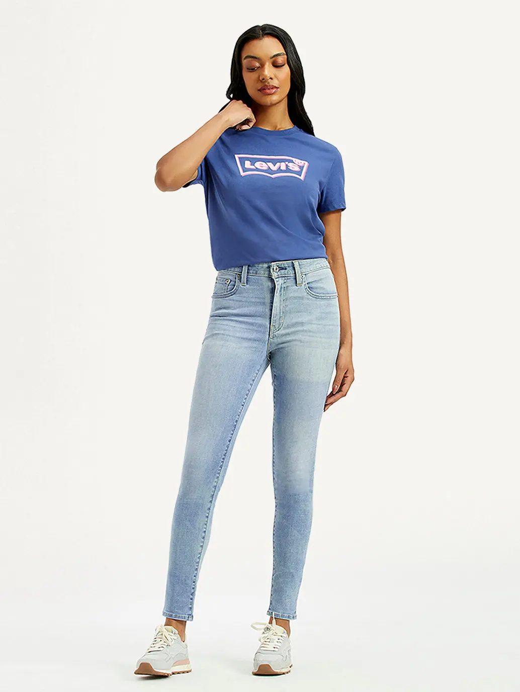 Women's 721 Light Indigo Skinny Fit High Rise Jeans 1