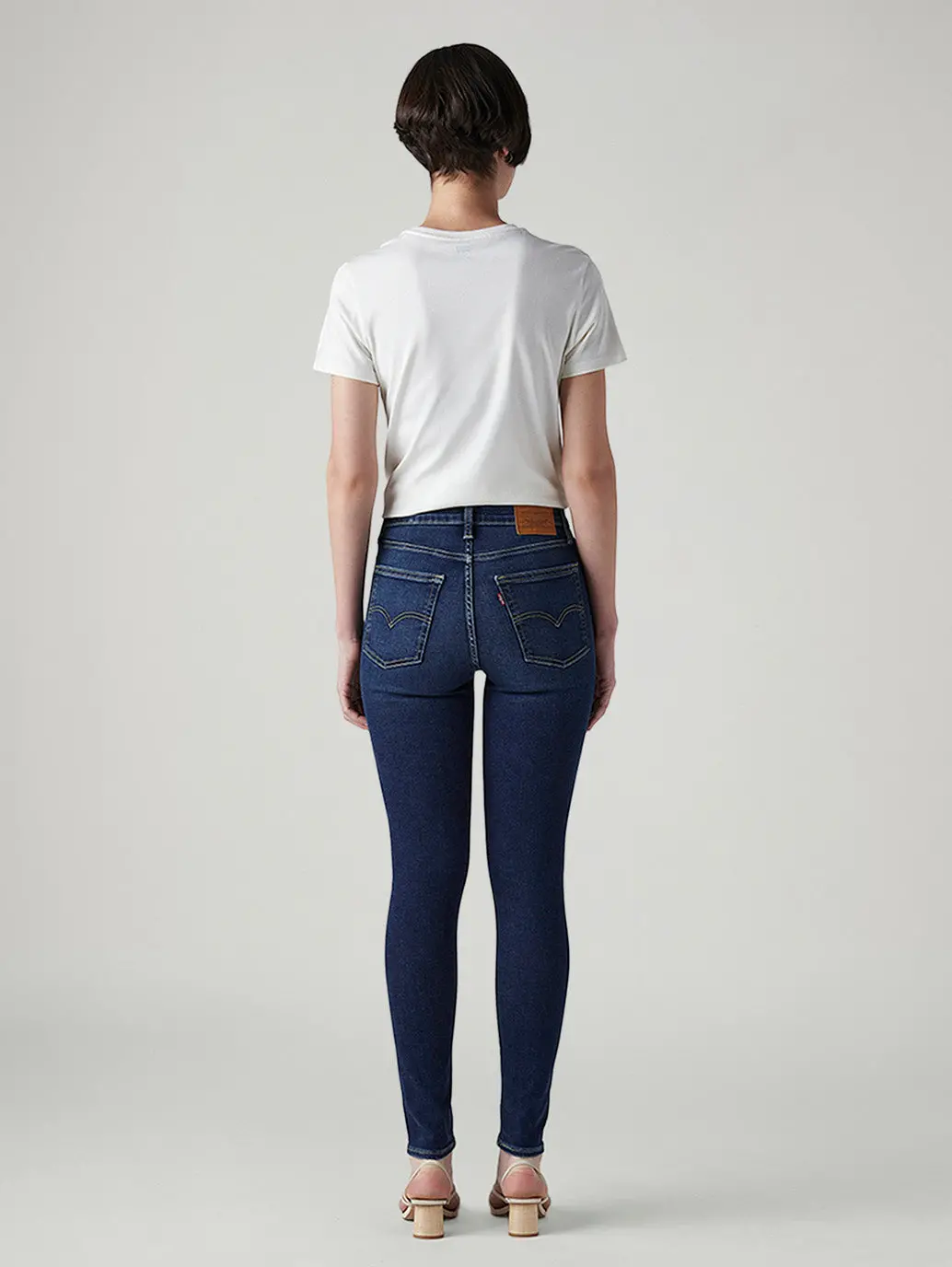 Women's 721 Dark Indigo Skinny Fit High Rise Jeans 5