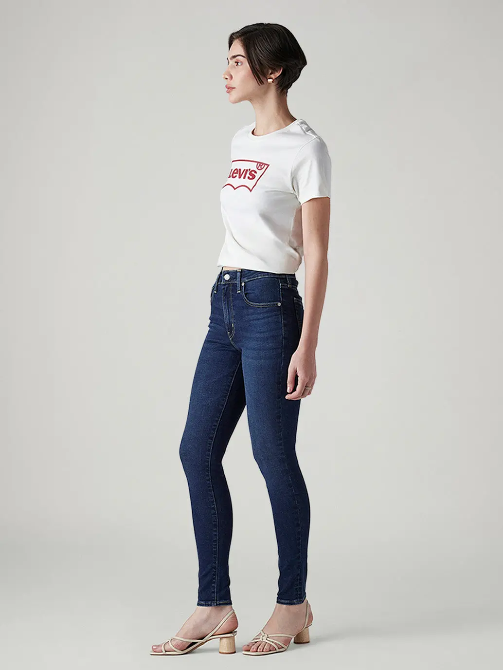 Women's 721 Dark Indigo Skinny Fit High Rise Jeans 7