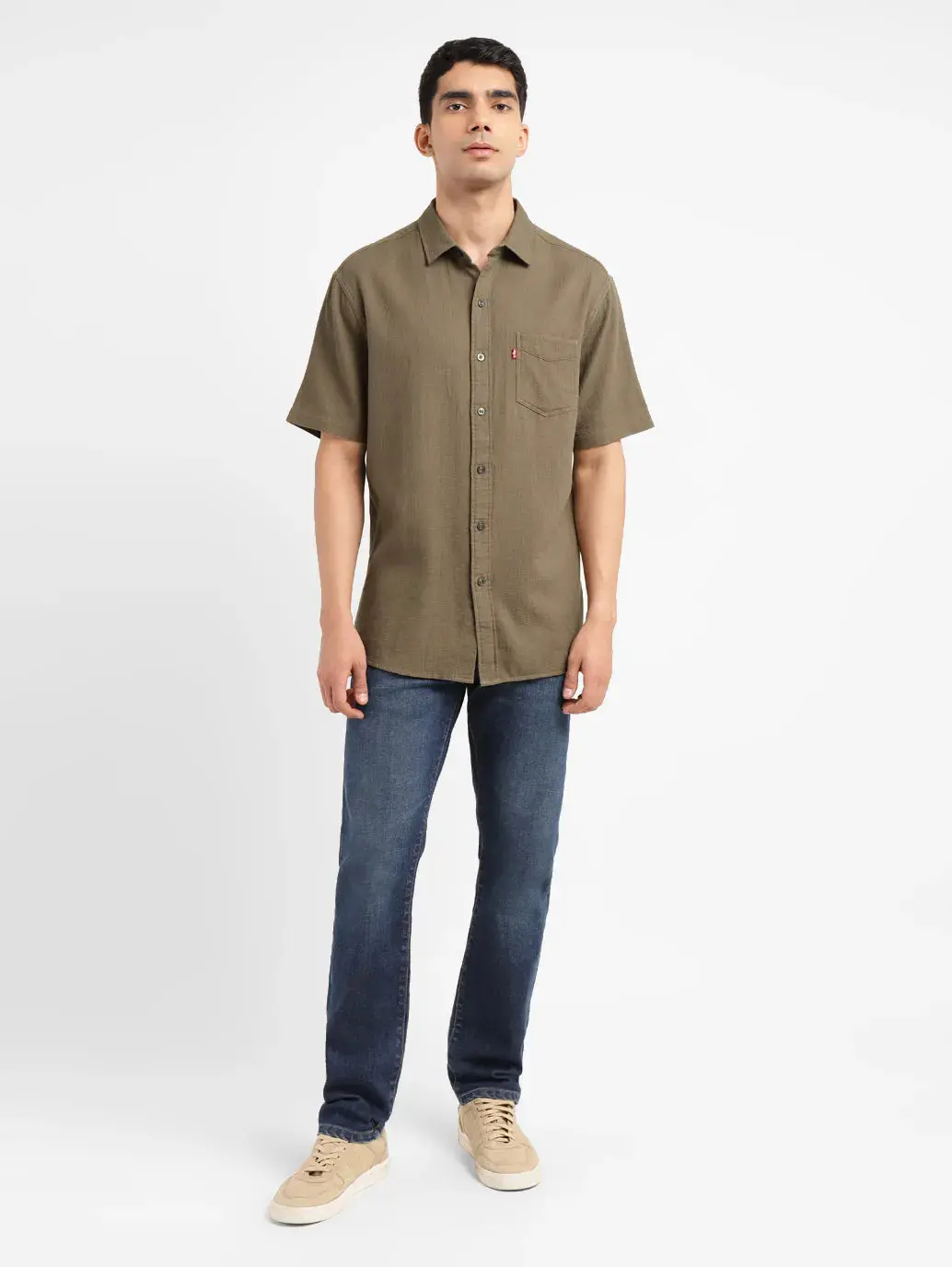 Men's Textured Slim Fit Shirt 1