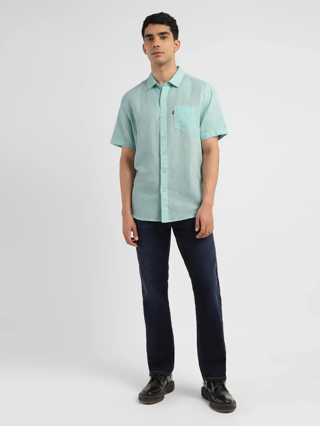 Men's Solid Slim Fit Shirt 1