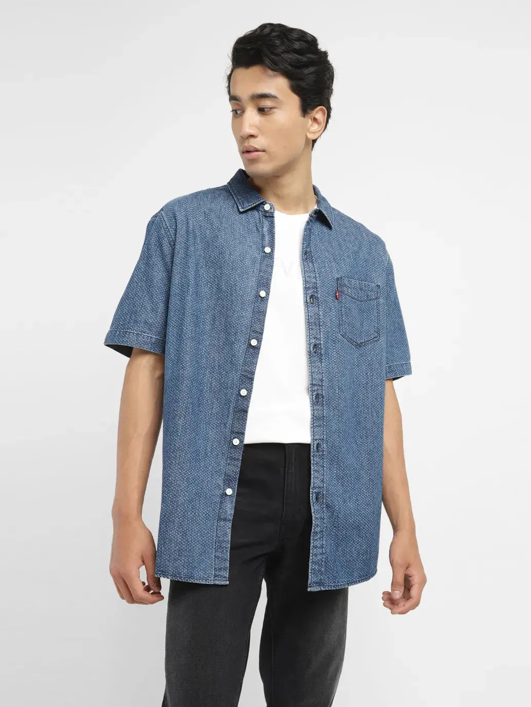 Men's Textured Slim Fit Shirt 1