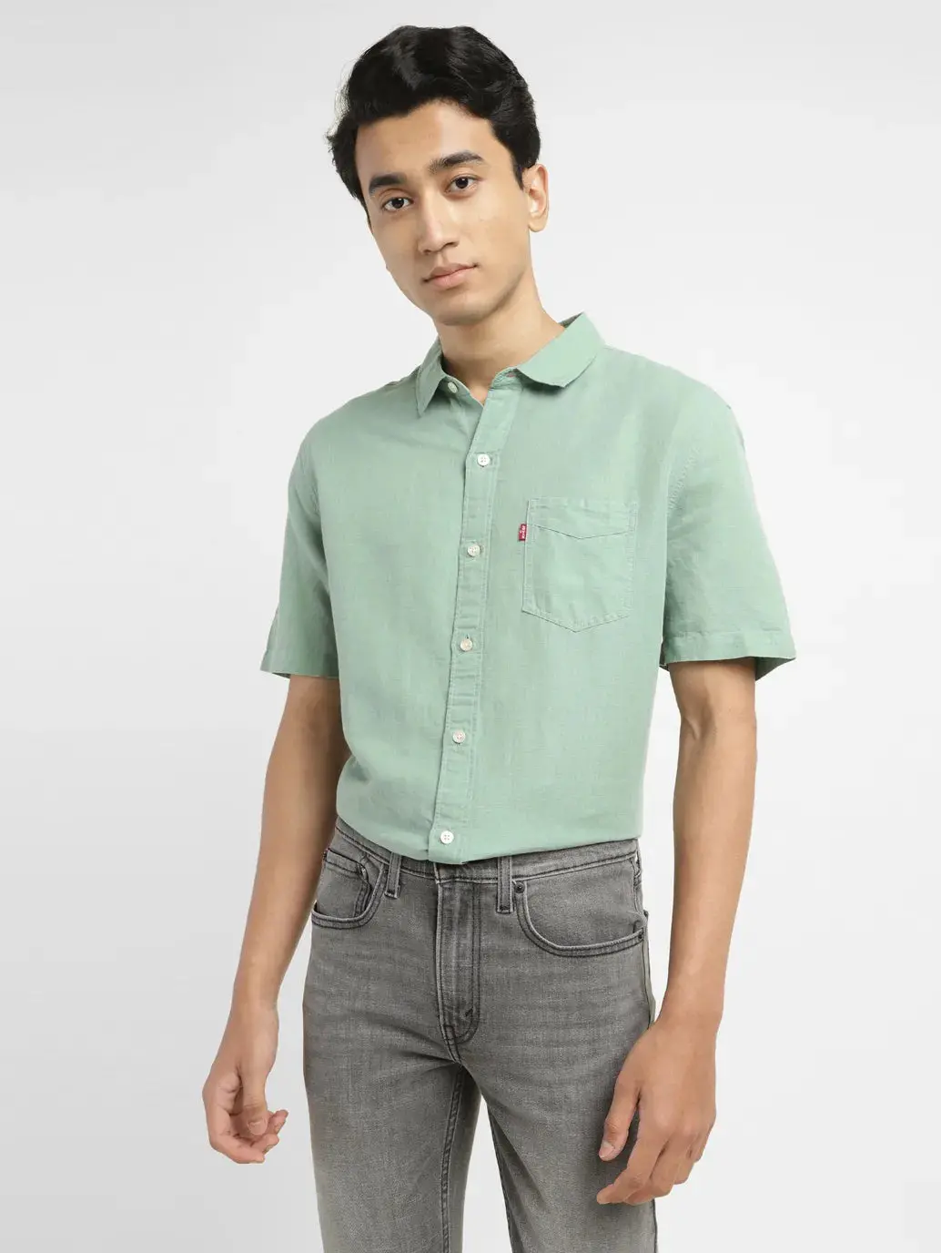Men's Solid Slim Fit Shirt 1