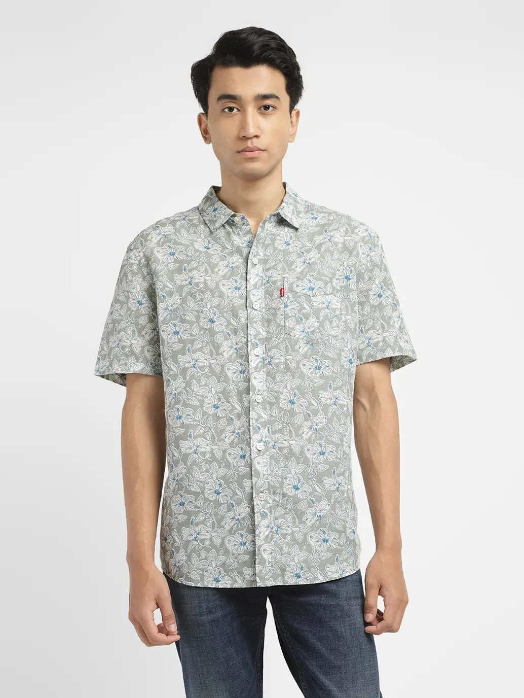 Men's Floral Print Slim Fit Shirt 2