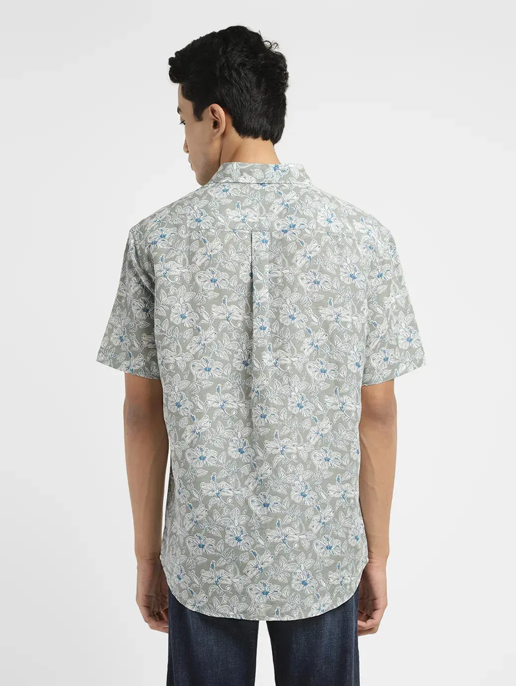 Men's Floral Print Slim Fit Shirt 3