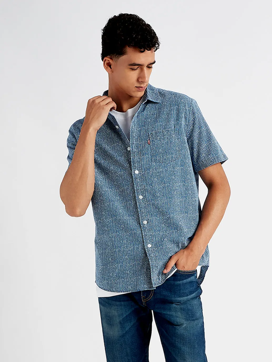 Men's Printed Slim Fit Shirt 1