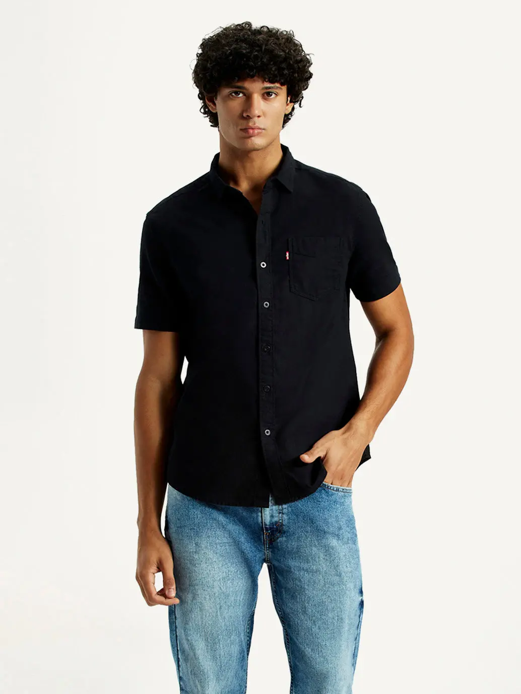 Men's Solid Slim Fit Oxford Shirt 1