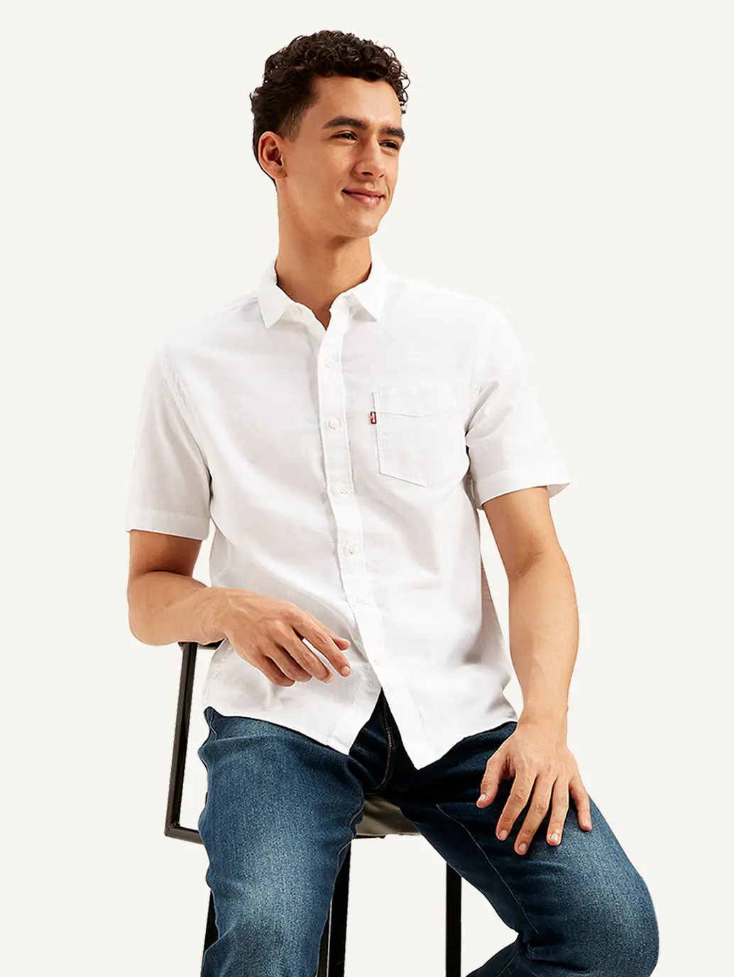 Men's Solid Slim Fit Oxford Shirt 2