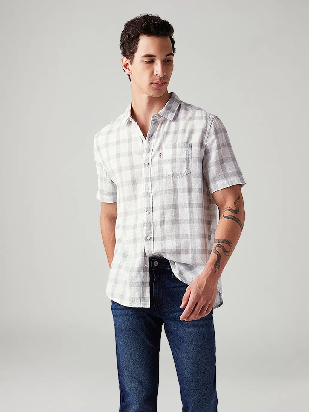 Men's Checkered Slim Fit Shirt 1