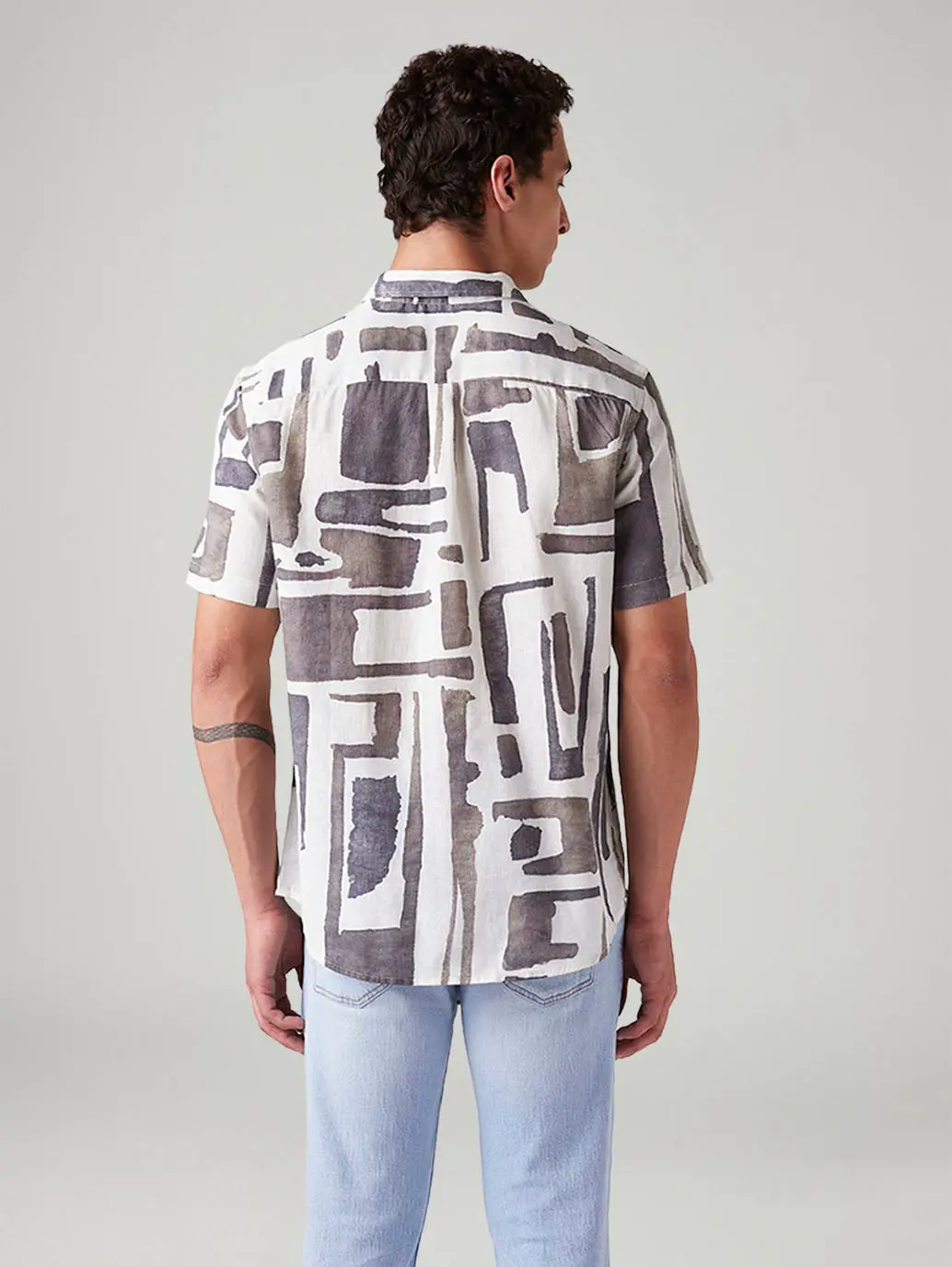 Men's Abstract Slim Fit Shirt 3