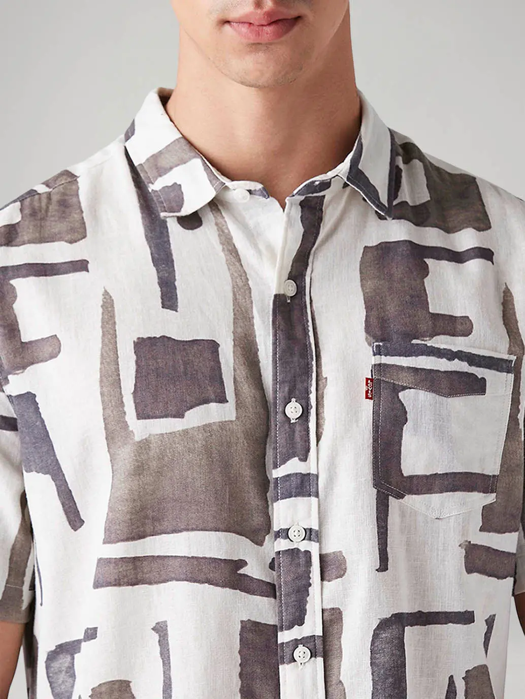 Men's Abstract Slim Fit Shirt 4