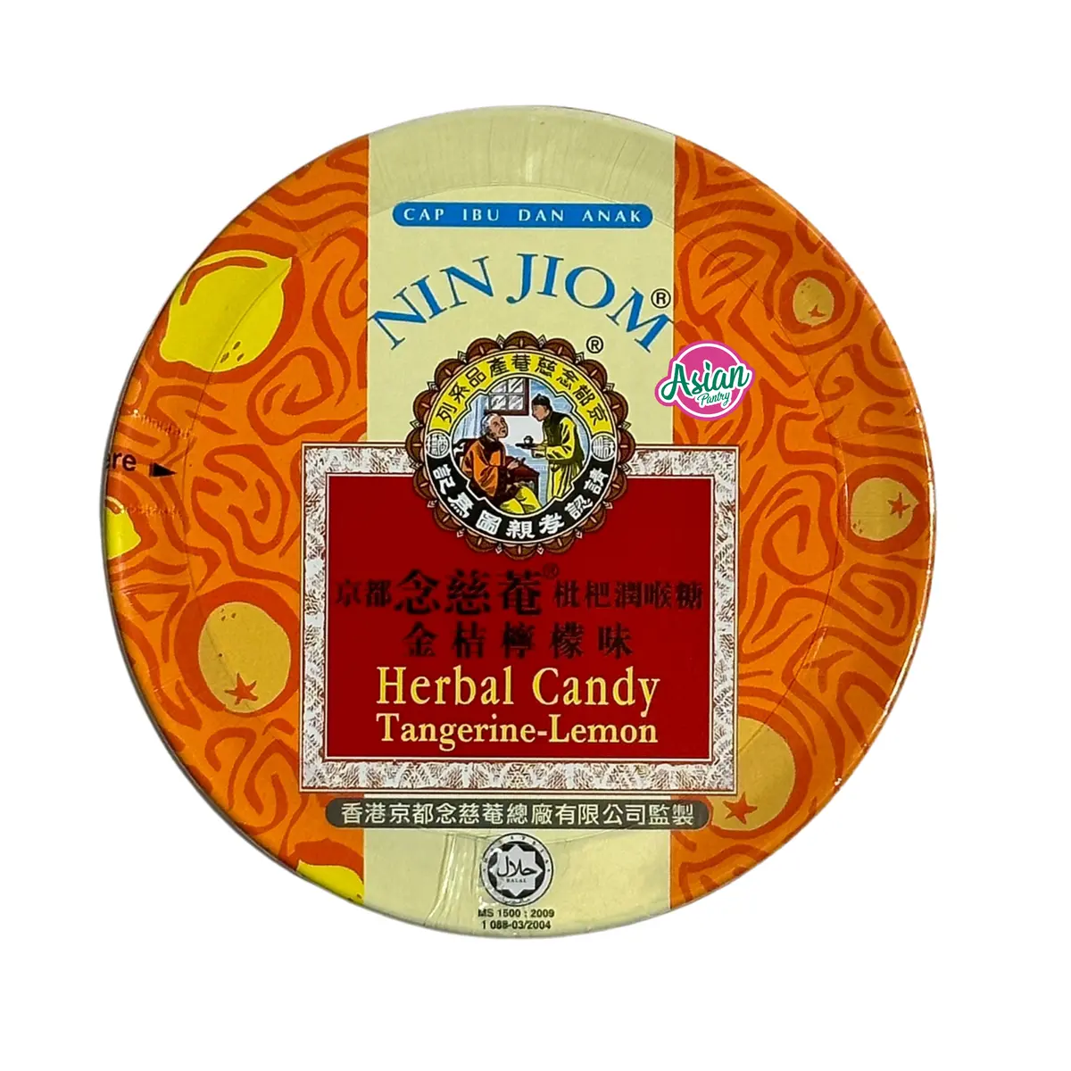 Nin Jiom Herbal Candy Tangerine-Lemon 60G 1