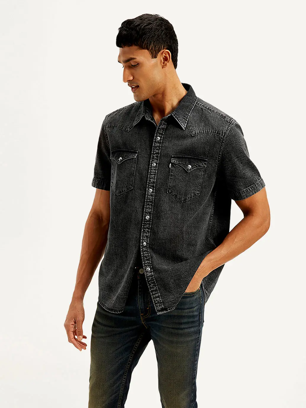 Men's Solid Slim Fit Shirt 1