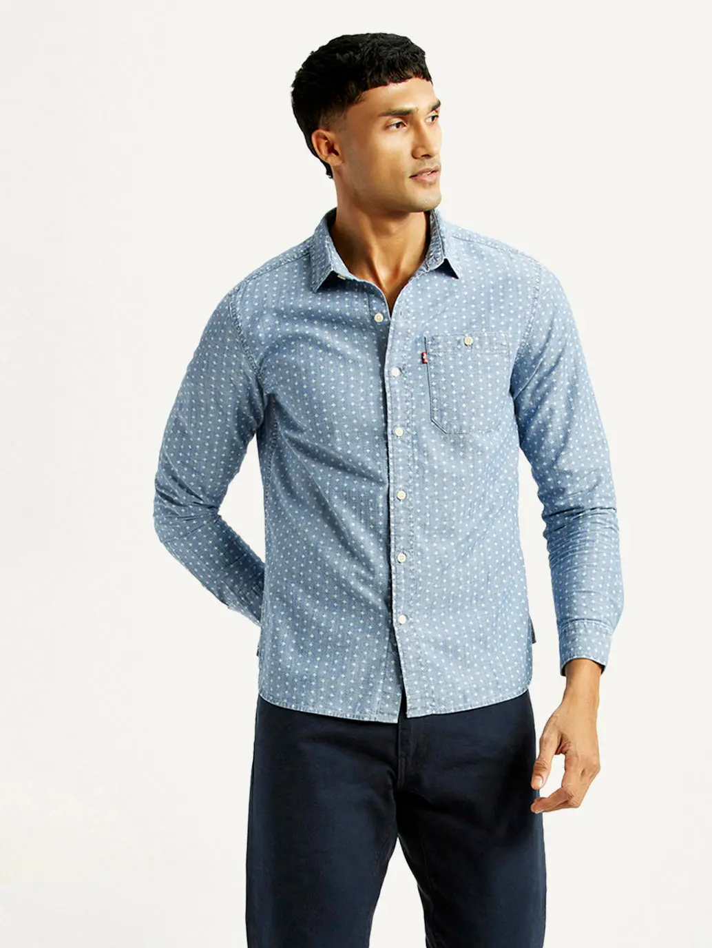 Men's Printed Slim Fit Shirt 1