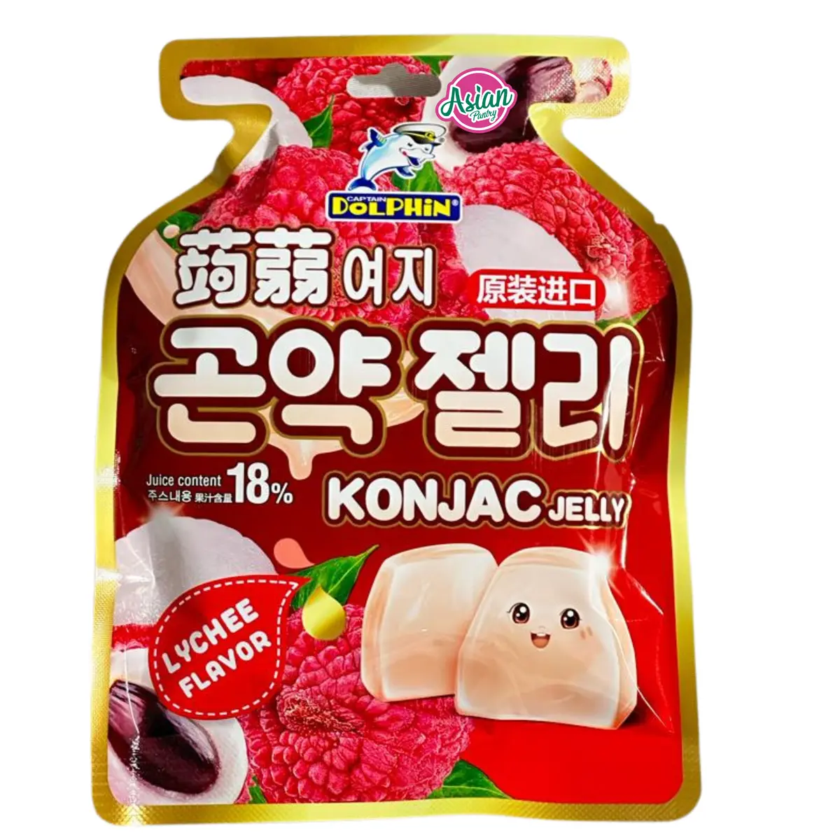 Dolphin Konjac Jelly Lychee Flavour 15Pcs 300G 1