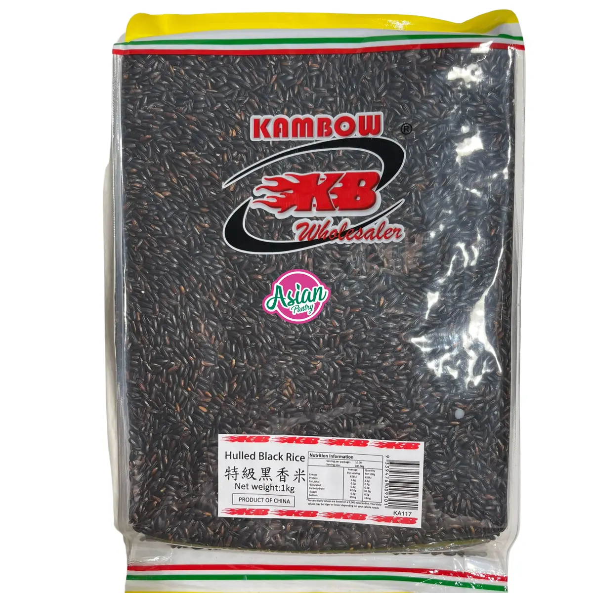 Kambow Hulled Black Rice 1Kg 1