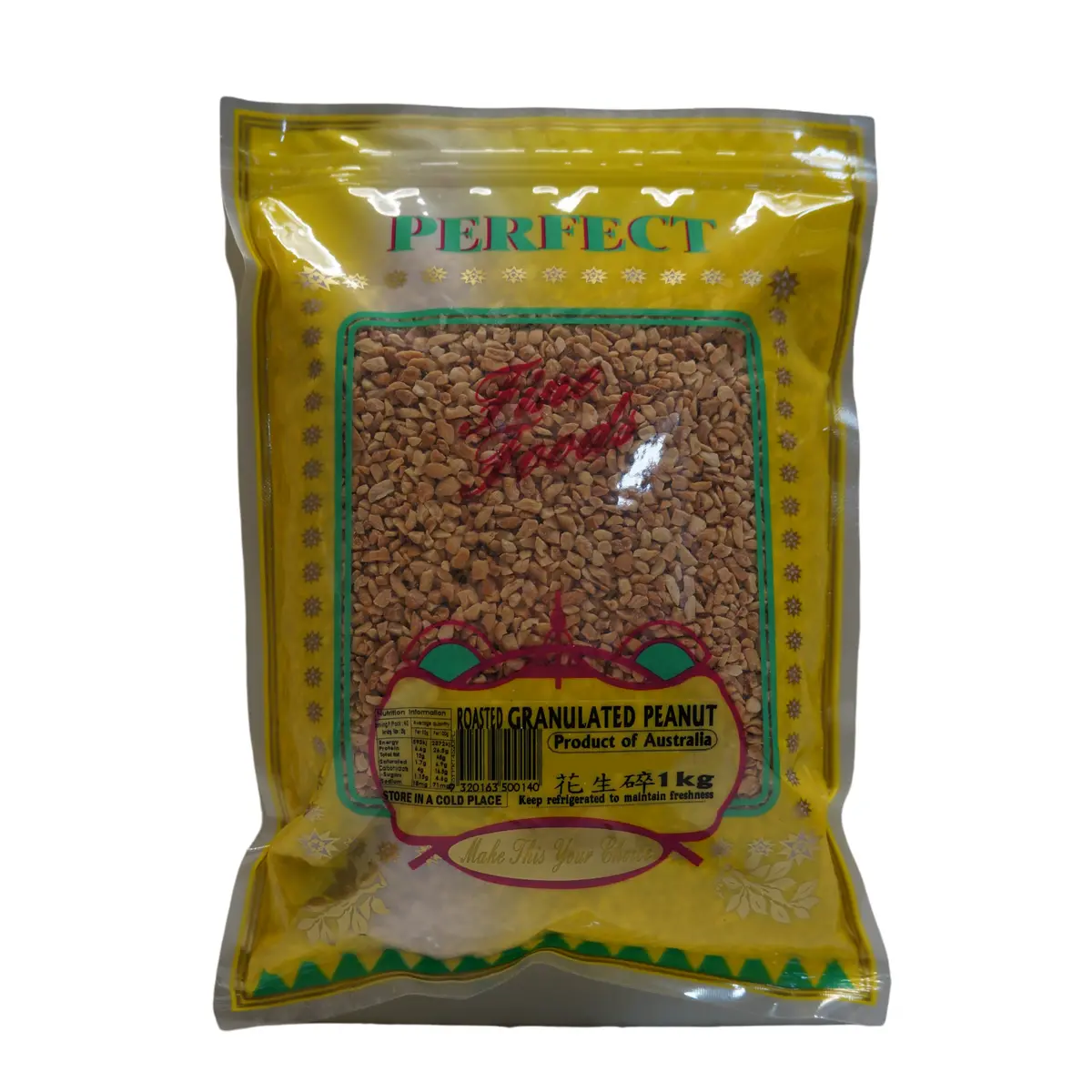 Perfect Fine Foods Roasted Granulated Peanuts 1Kg 1