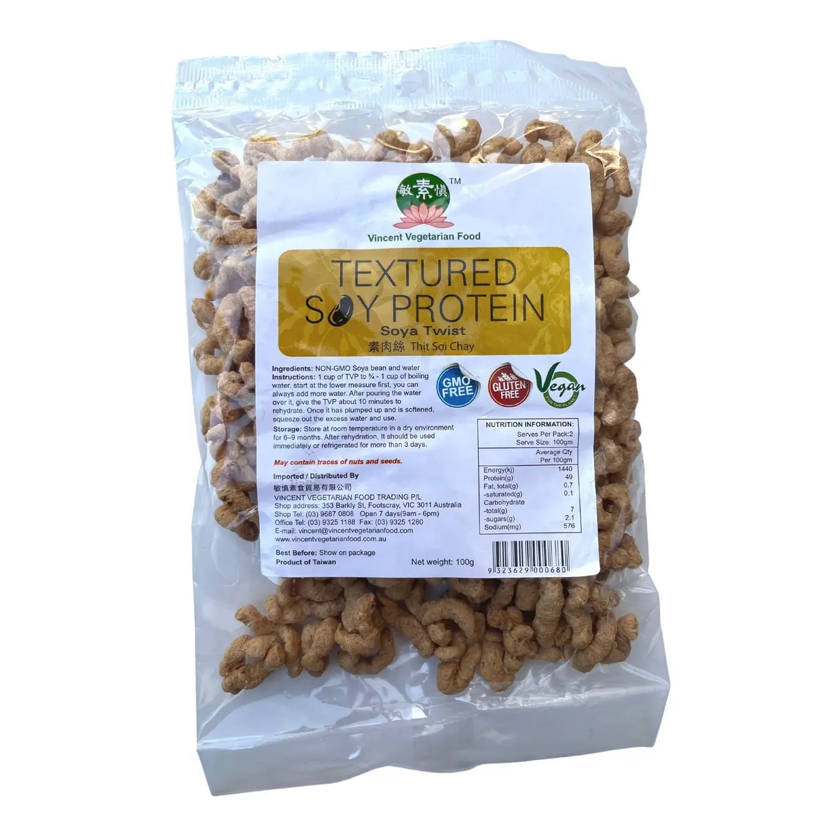 Vvf Soya Twist Vegan (Gluten Free) 100G 1