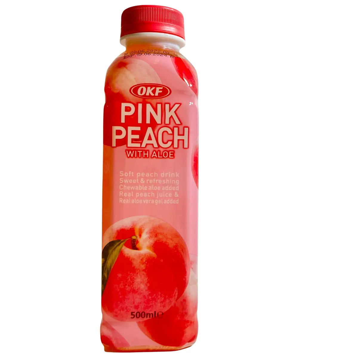 Okf Pink Peach With Aloe Drink 500Ml 1