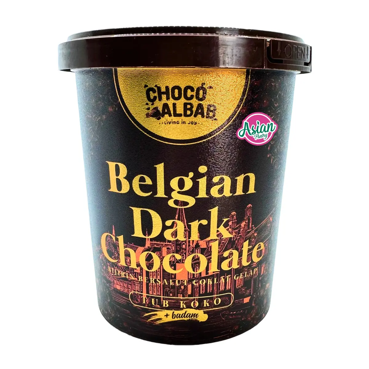 Choco Albab Premium Dark Chocolate Chocotub 260G 1