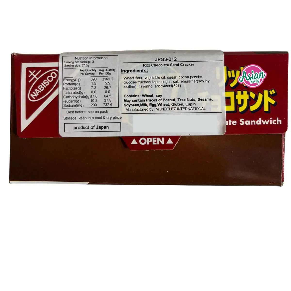 Ritz Chocolate Sand Cracker 106G (Bbd: April 2026) 1