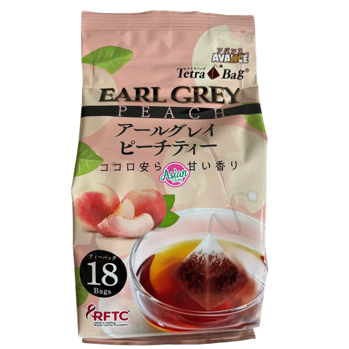 Kokutarou Tetra Bag Earl Grey Peach 18P 29G 1