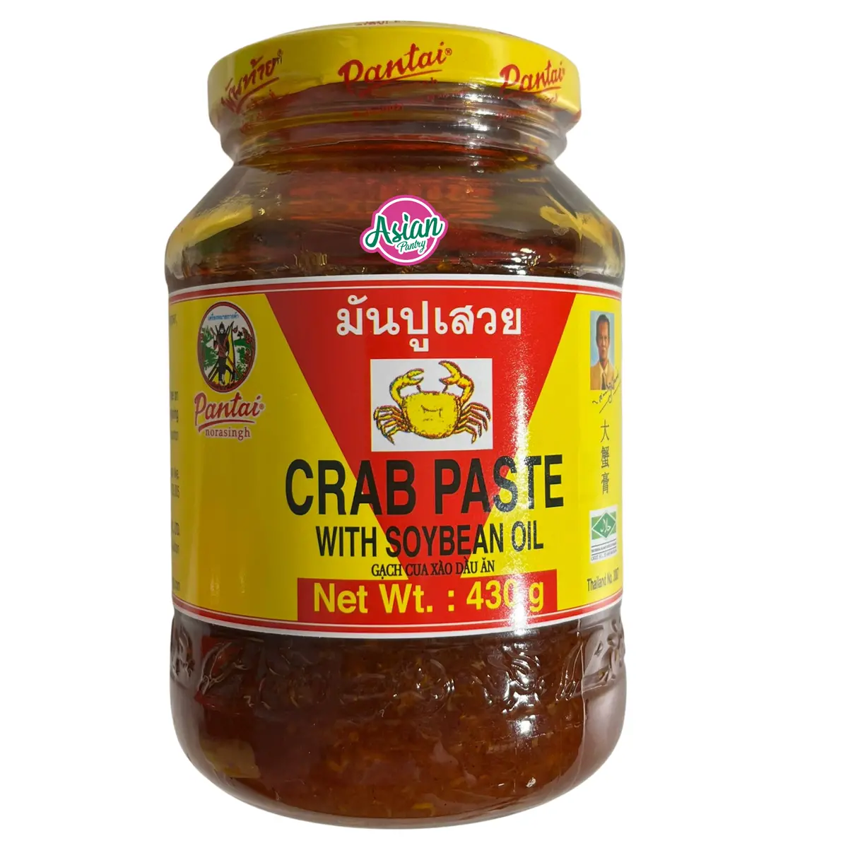 Pantai Crab Paste With Soybean Oil 430G 1