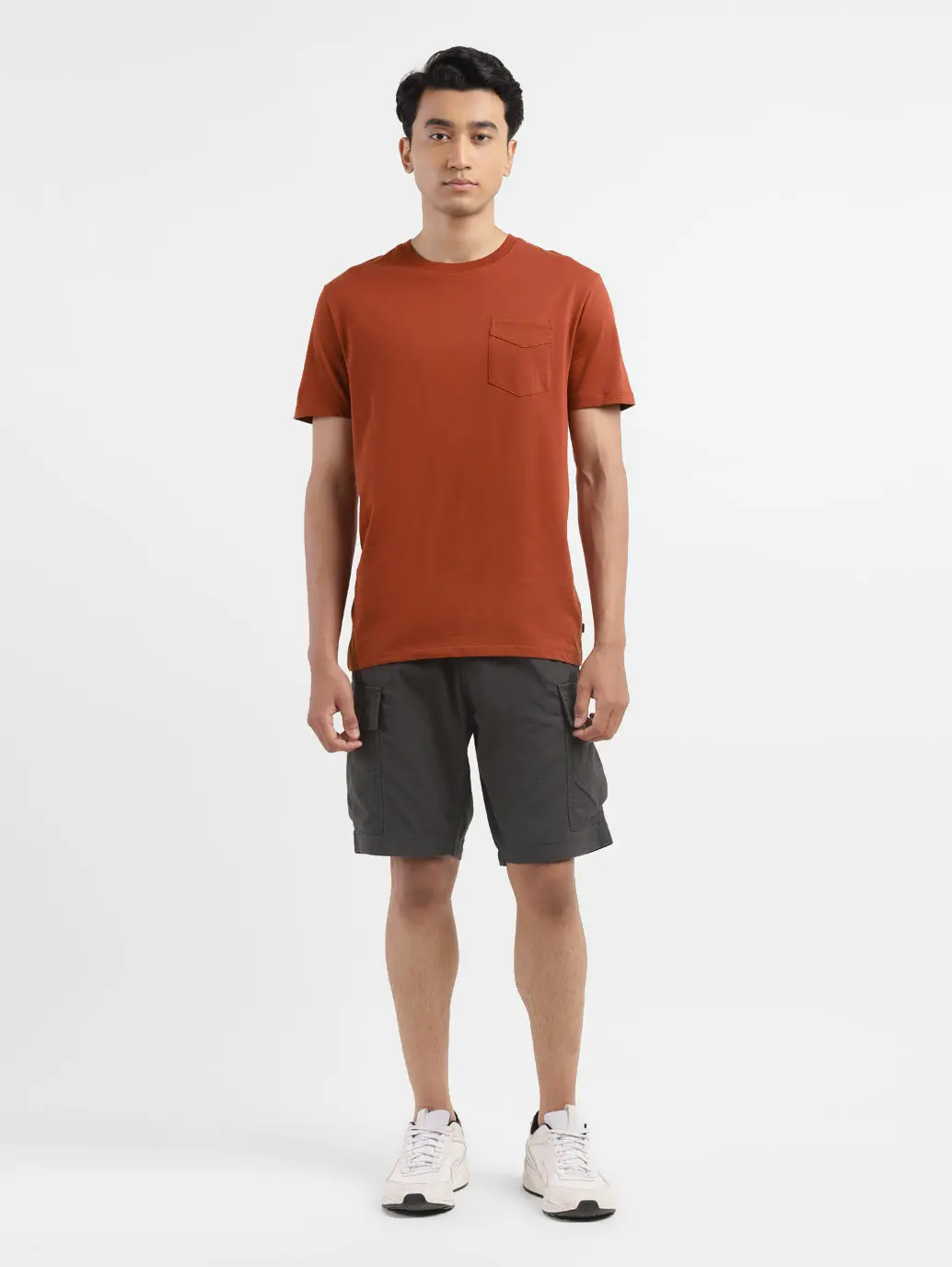 Men's Solid Crew Neck T-Shirt 1