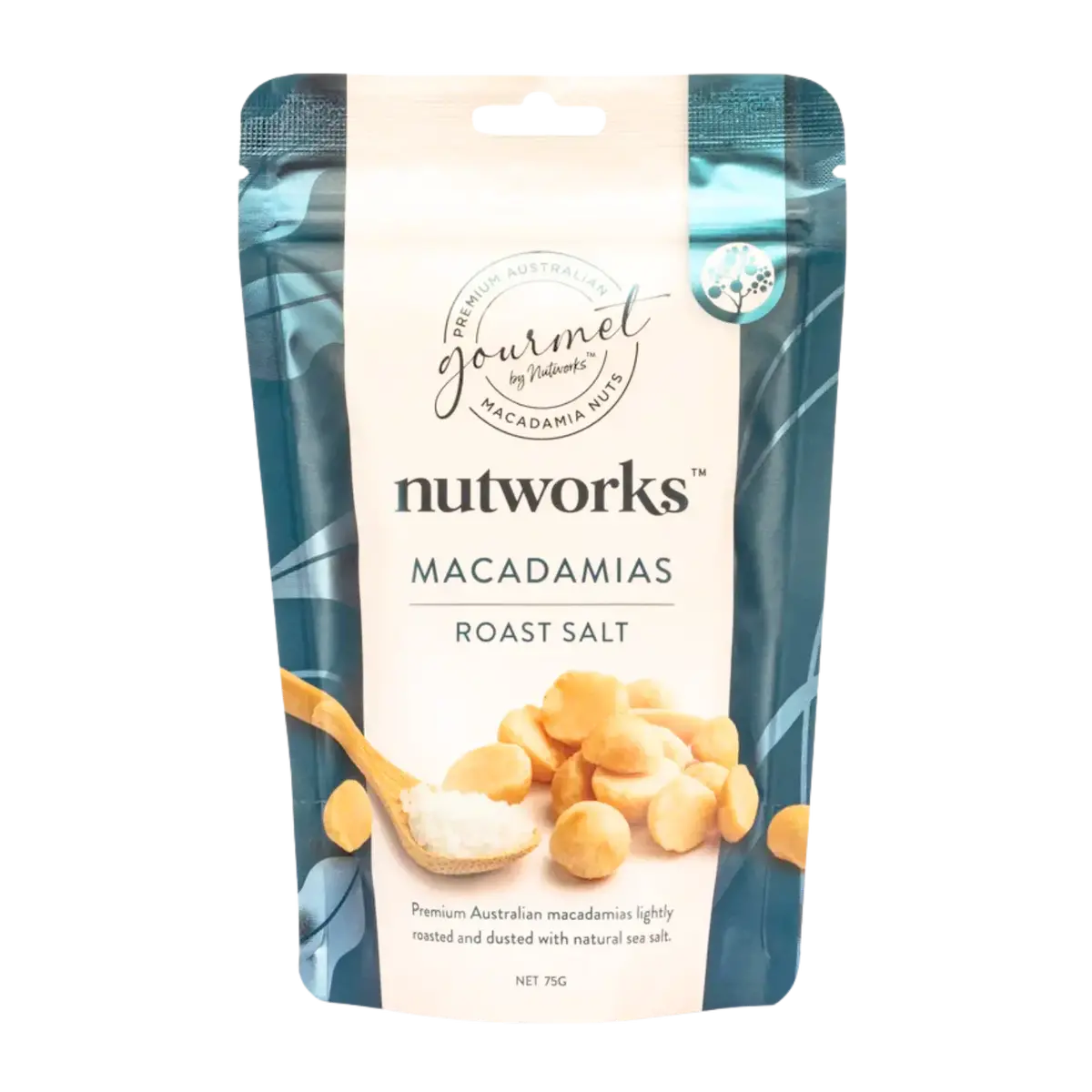 Nutworks Roasted Salt Macadamias 75G 1