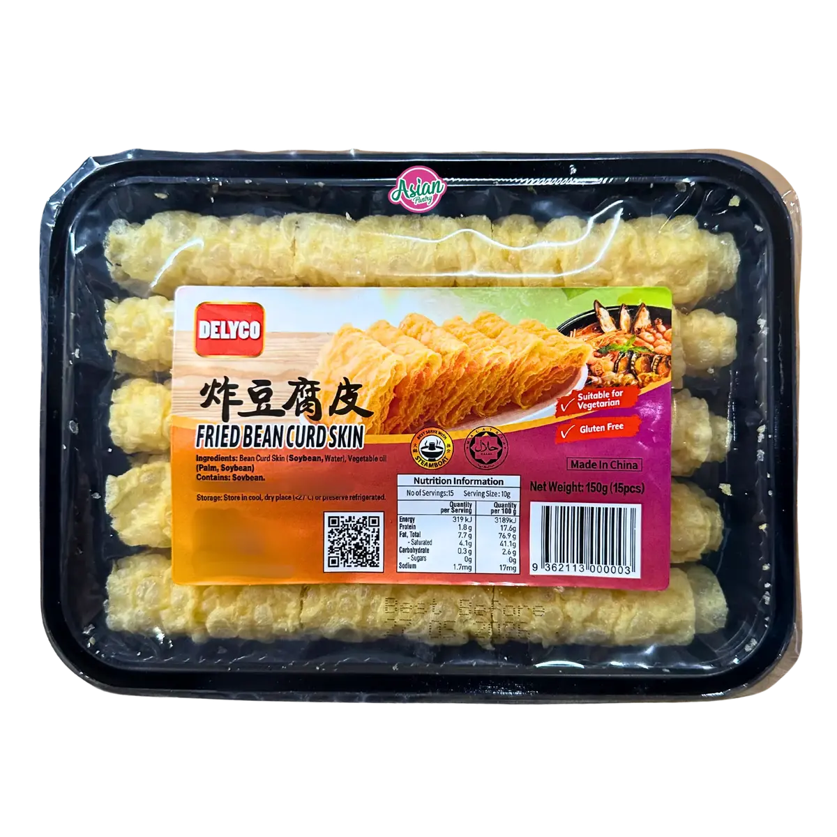 Delyco Fried Bean Curd Skin 15Pcs 150G 1