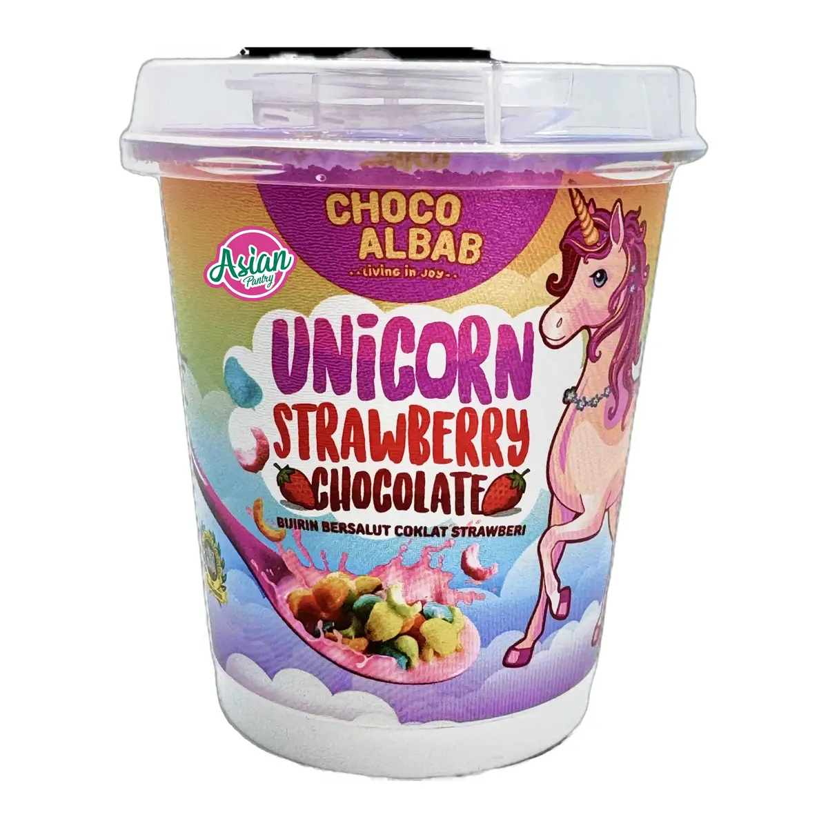 Choco Albab Unicorn Strawberry Chocolate Tub 85G 1