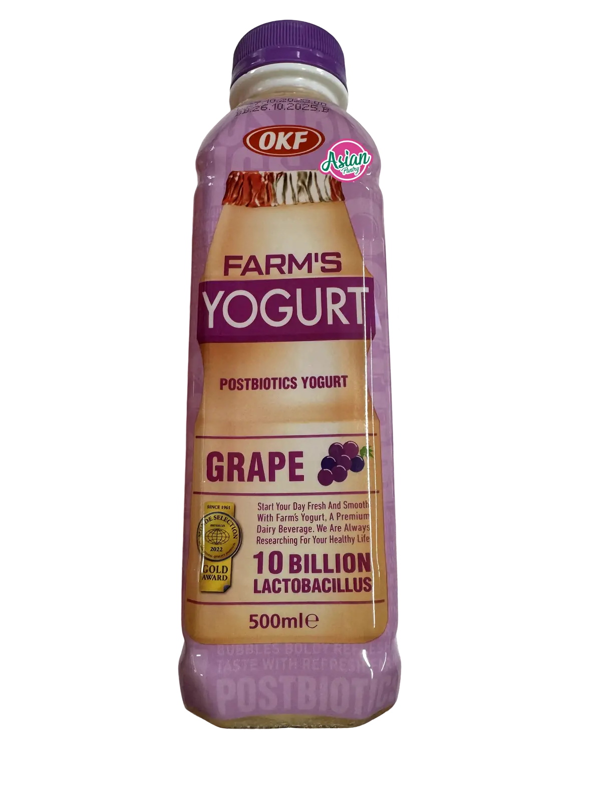 Okf Farm's Yoghurt Grape Drink 500Ml 1