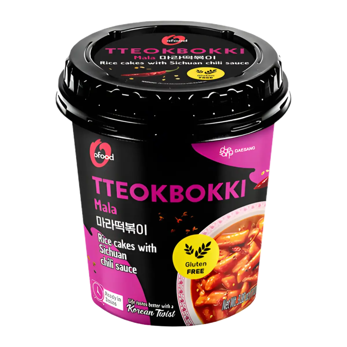 O'food Mala Tteokkbokki Cup 110G 1