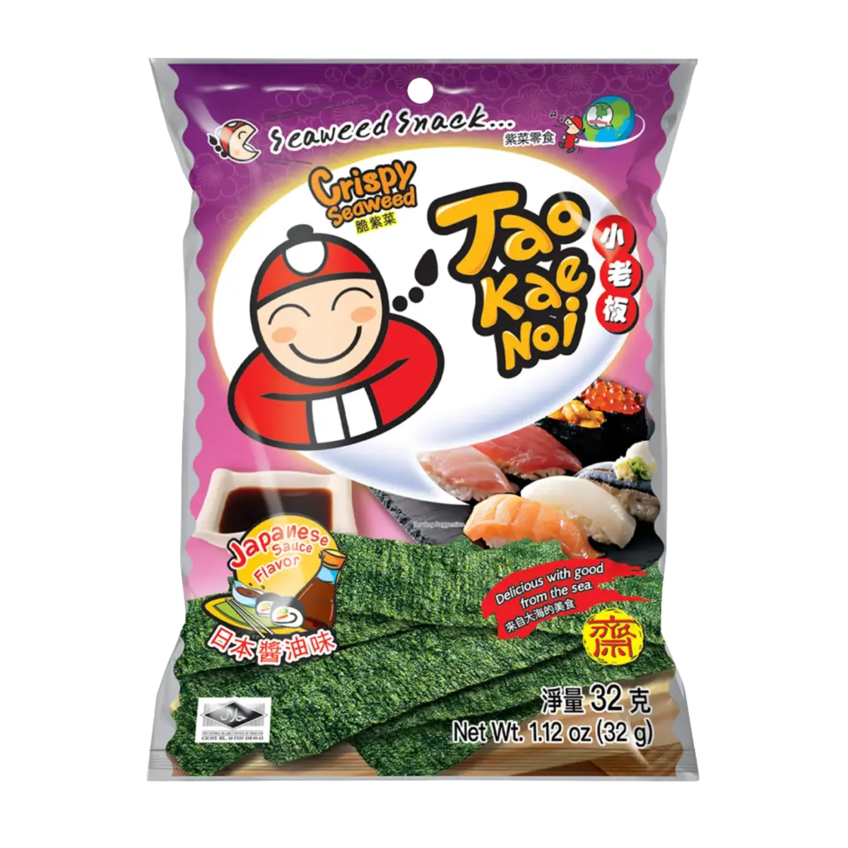 Tao Kae Noi Crispy Seaweed Japanese Sauce Flavour 32G 1