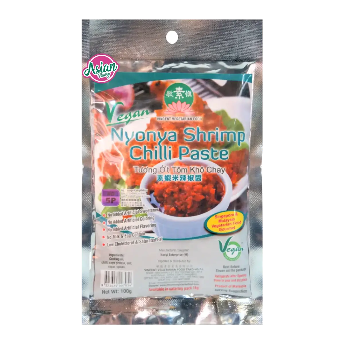 Vvf Nyonya Shrimp Chilli Paste 100G 1