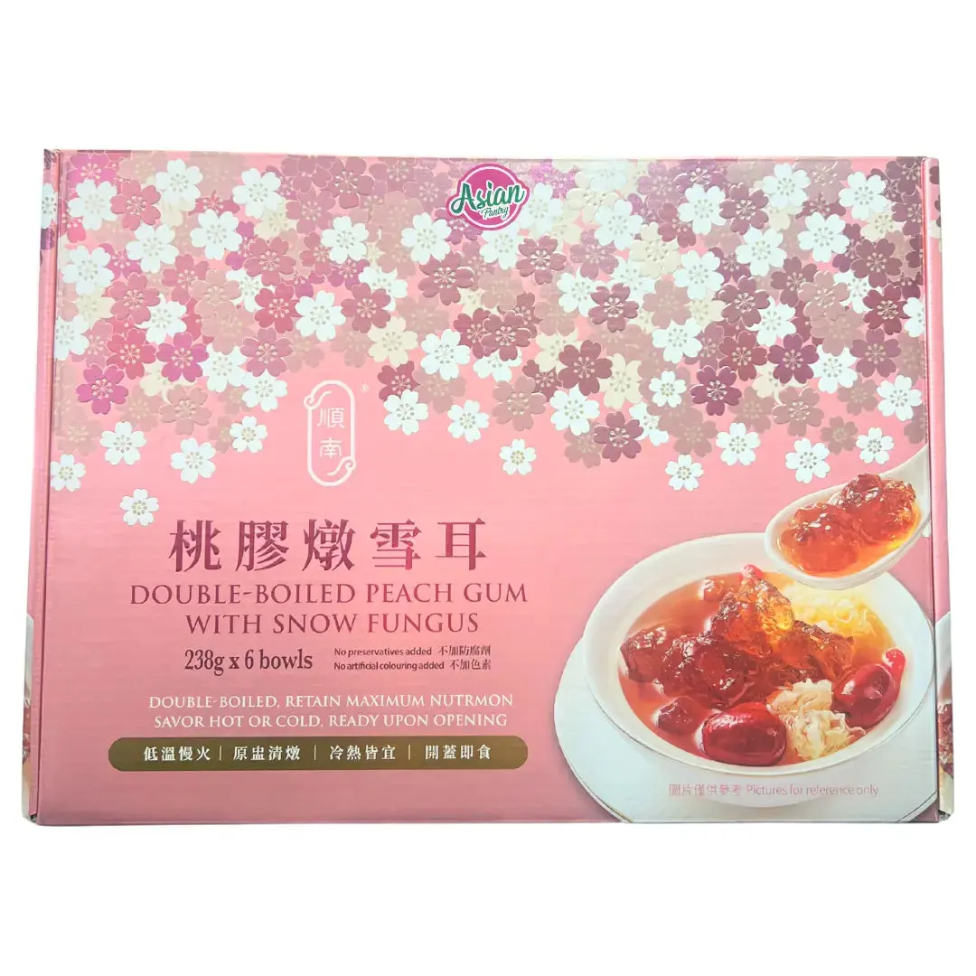 Shunnam Double Boiled Peach Gum With Snow Fungus (238G * 6 Bowls) 1
