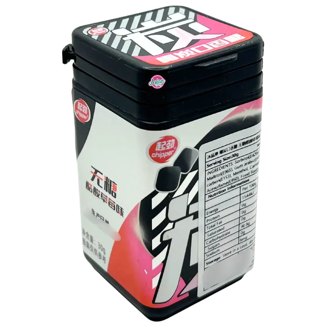 Ice Crystal Coconut Shell Charcoal Gum (Strawberry Flavour) 30G 1