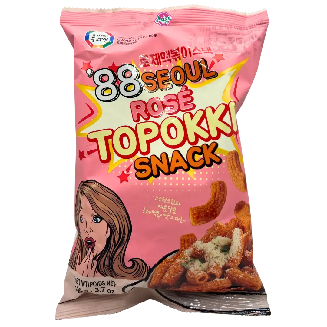 Surasang 88 Seoul Rose Tteokbokki Snack 105G 1
