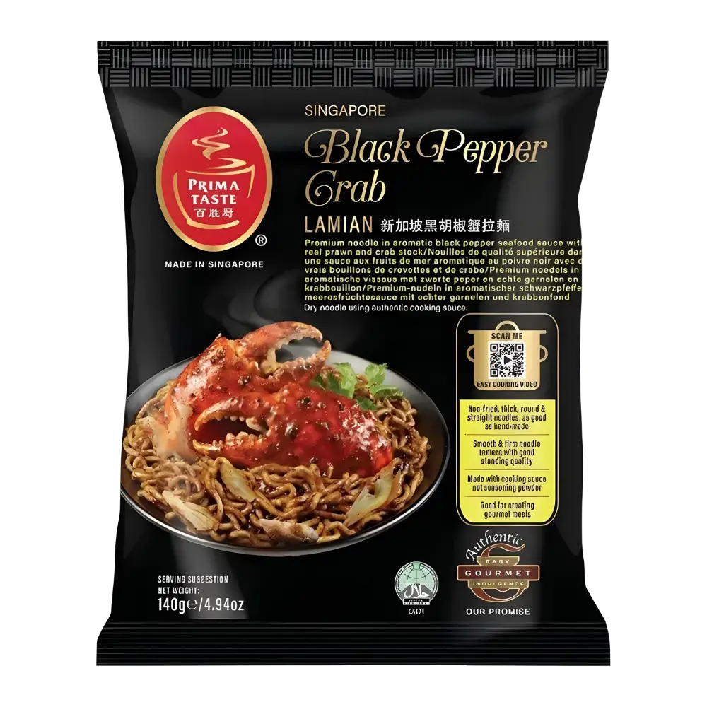 Prima Taste Singapore Black Pepper Crab Lamian 180G 1