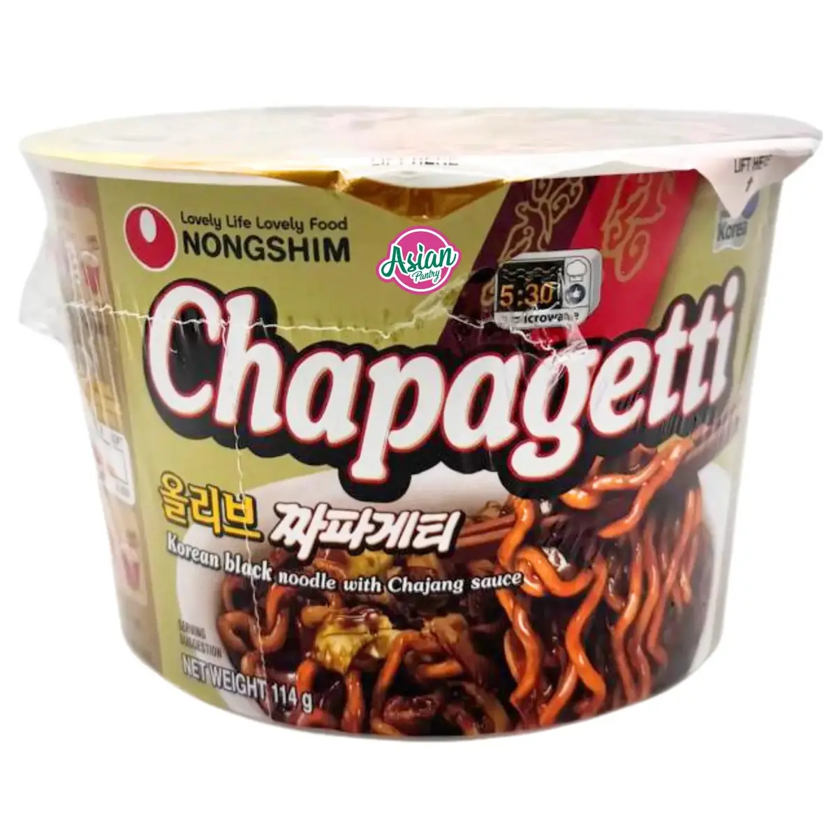 Nongshim Instant Noodle (Chapagetti Big Bowl) 114G 1