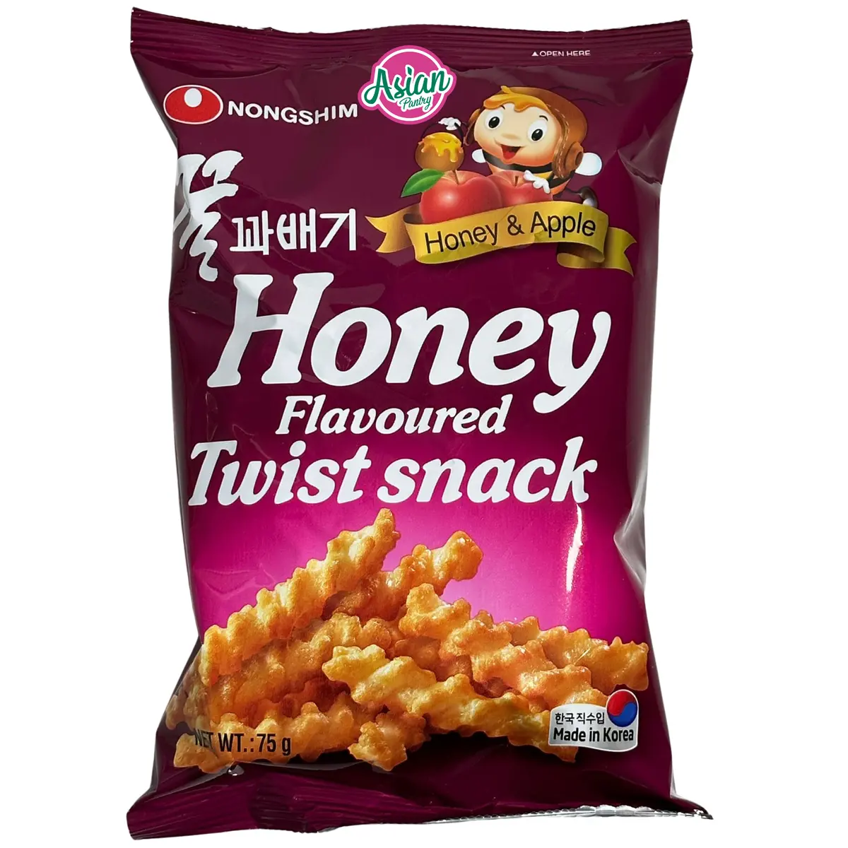 Nongshim Honey & Apple Twist Snack 75G 1