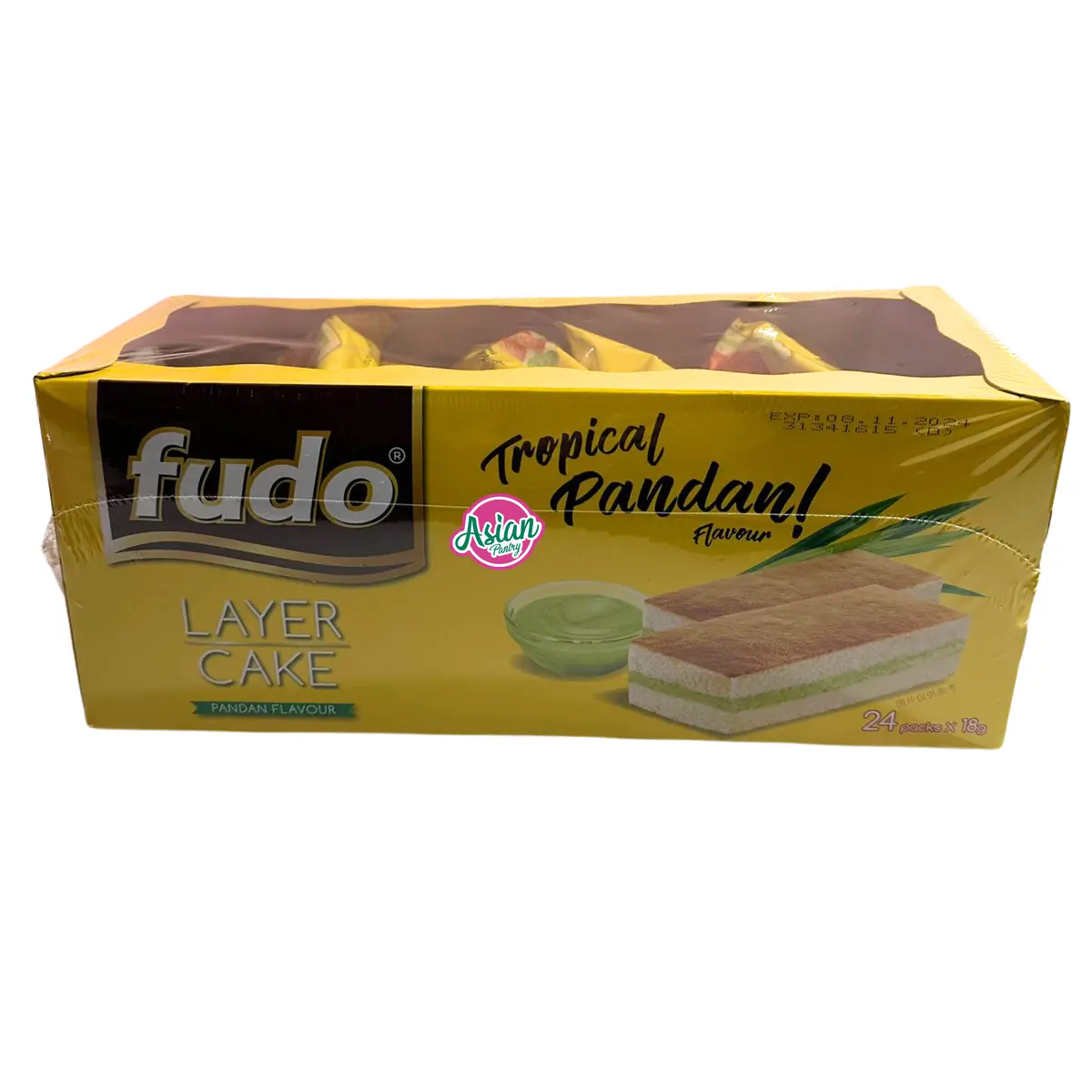 Fudo Tropical Pandan Layer Cake 24Pk 432G 1