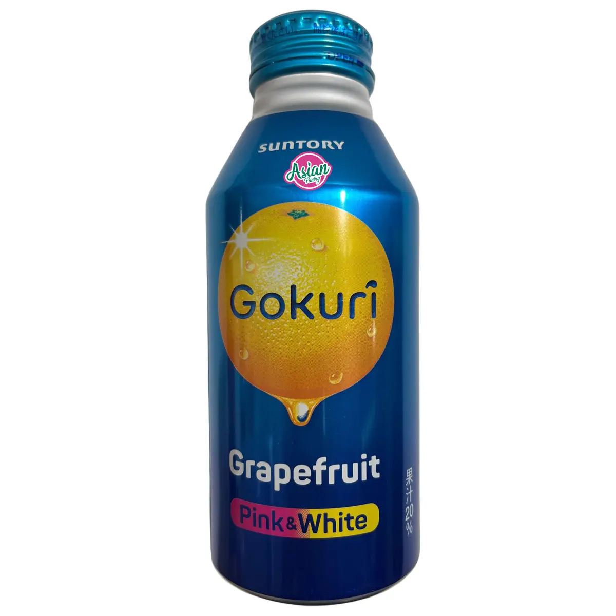 Suntory Gokuri Grapefruit Pink & White Bottle Can 400G 1