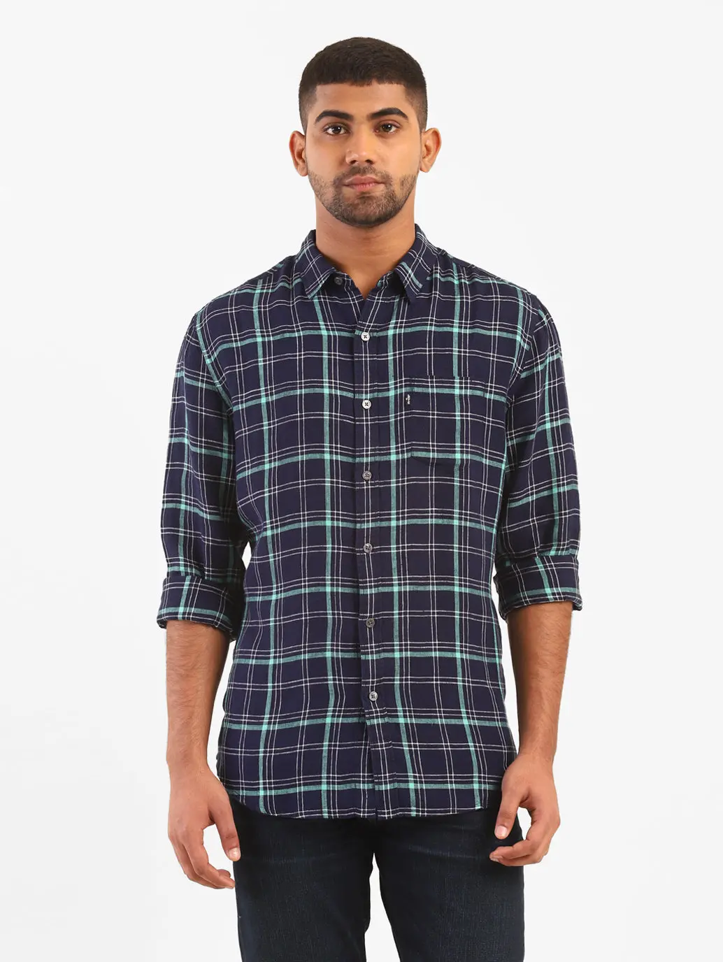 Men's Checkered Slim Fit Shirt 1