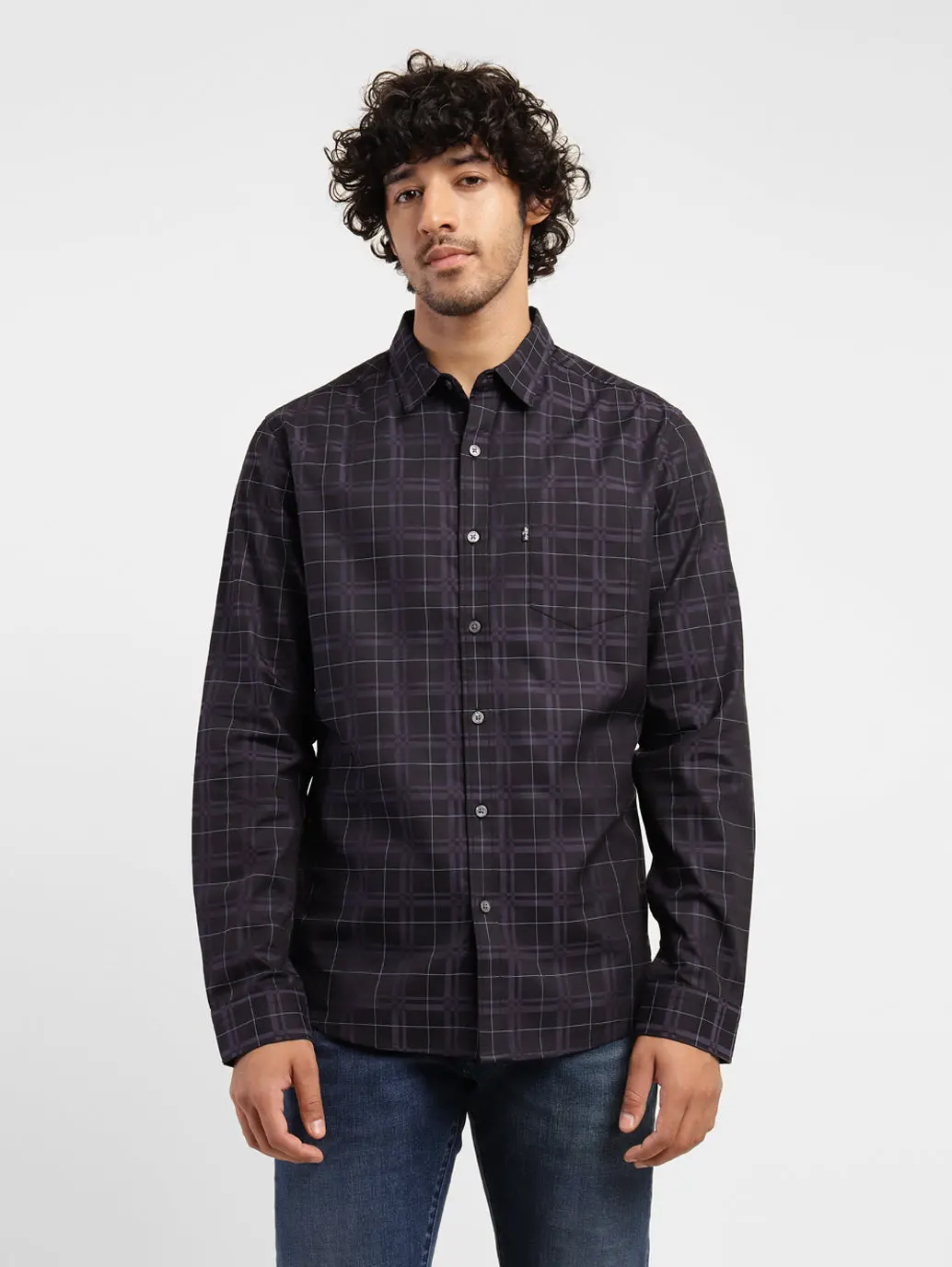 Men's Checkered Slim Fit Shirt 1